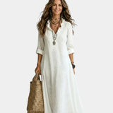 Savina | Robe maxi avec broderie
