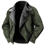 Veste Zippée Col Polo Homme – Doublure Épaisse et Coupe Régulière