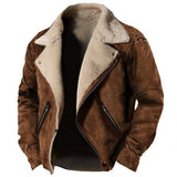 Veste Zippée Col Polo Homme – Doublure Épaisse et Coupe Régulière