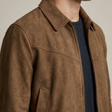 Veste Homme Col Tailleur – Finition Effet Daim Souple