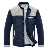 Veste Homme Tissu Structuré – Doublure Chaude & Fermeture Bouton