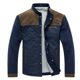 Veste Homme Tissu Structuré – Doublure Chaude & Fermeture Bouton