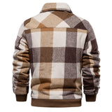 Veste Homme en Coton – Motif Carreaux, Coupe Régulière