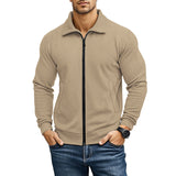 Veste Homme Texturée Style Waffle – Coupe Droite Col Classique