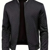 Veste Homme en Maille Texturée – Fermeture Zippée Structurée
