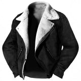 Veste Zippée Col Polo Homme – Doublure Épaisse et Coupe Régulière