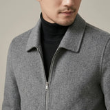 Veste Homme en Laine – Col Court Style Business Moderne