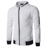 Veste Homme en Maille Texturée – Fermeture Zippée Structurée