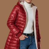 Veste Homme matelassée mi-longue à capuche – Doublure polaire