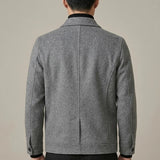 Veste Homme en Laine – Col Court Style Business Moderne