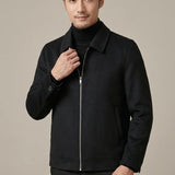 Veste Homme en Laine – Col Court Style Business Moderne