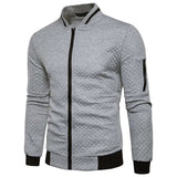 Veste Homme en Maille Texturée – Fermeture Zippée Structurée