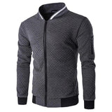 Veste Homme en Maille Texturée – Fermeture Zippée Structurée