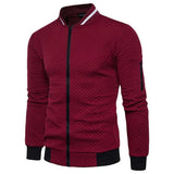 Veste Homme en Maille Texturée – Fermeture Zippée Structurée