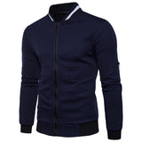 Veste Homme en Maille Texturée – Fermeture Zippée Structurée