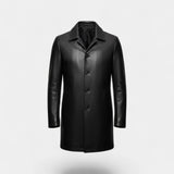 Claire Mode | Manteau Homme en Cuir à Revers – Parka Hiver Matelassée en Polaire