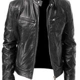Veste Homme Col Montant Slim – Poches Zippées
