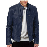 Veste Homme Col Montant Slim – Poches Zippées