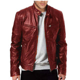 Veste Homme Col Montant Slim – Poches Zippées