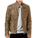 Veste Homme Col Montant Slim – Poches Zippées