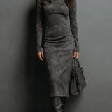 Sara | Robe Midi en Velours